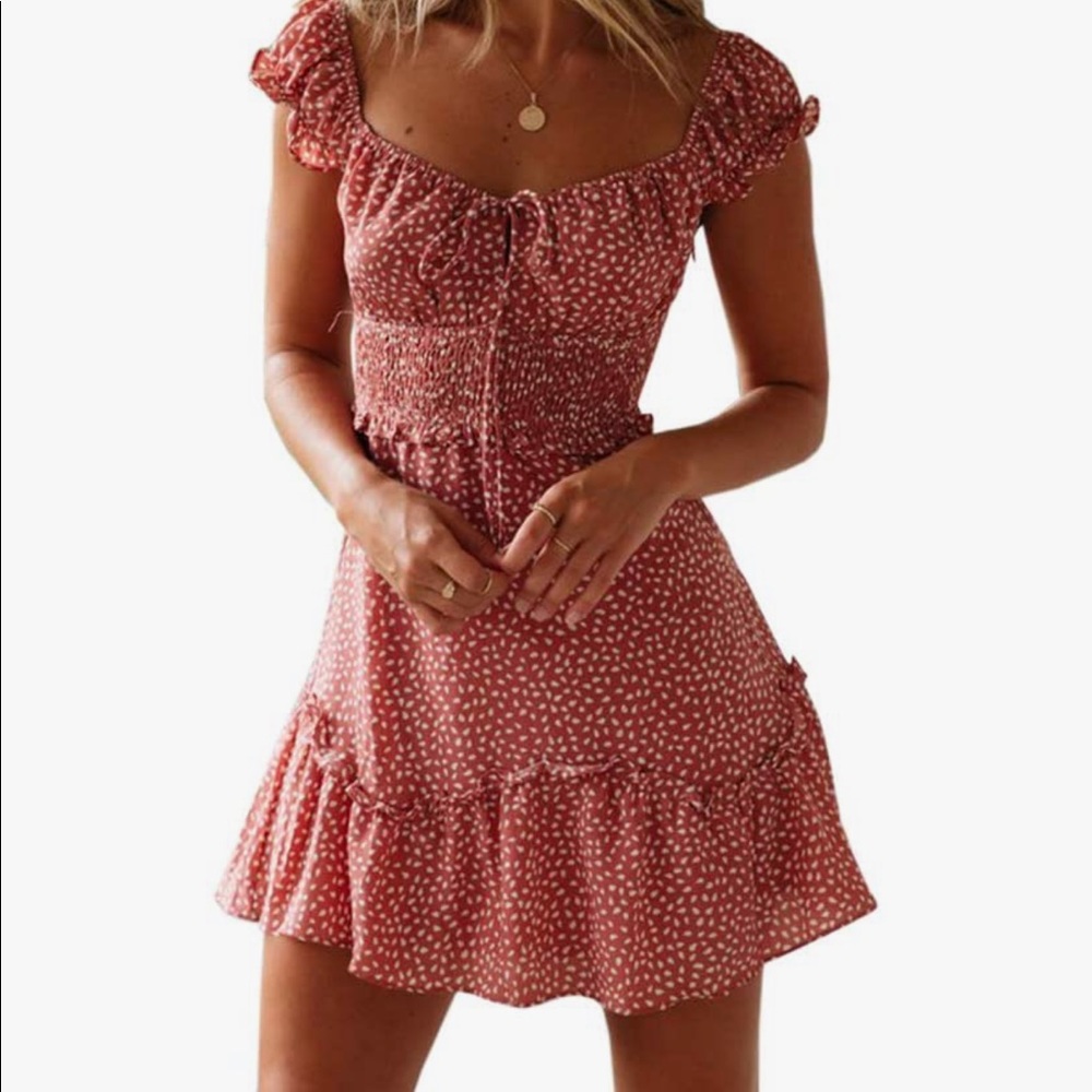 *Sold elsewhere💔* Short Ruffle Boho Dress